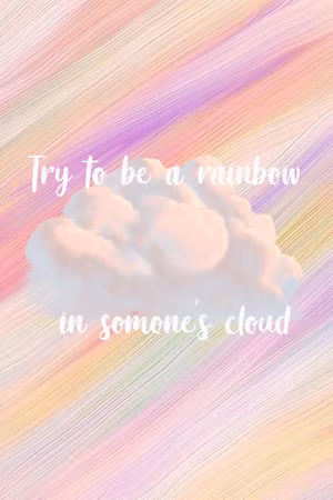 Premium canvastavla - Try To Be a Rainbow Part