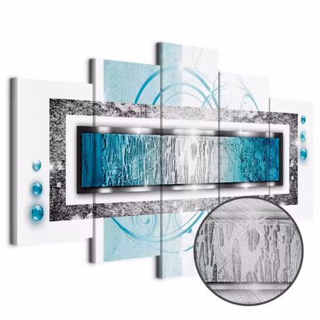 Premium canvastavla - Turquoise Blizzard
