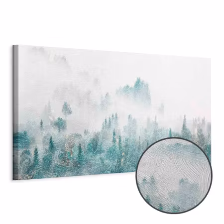 Premium canvastavla - Turquoise Valley Part Narrow