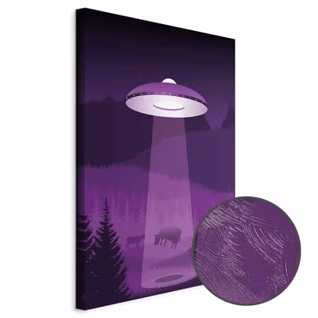 Premium canvastavla - Ufo Part Vertical