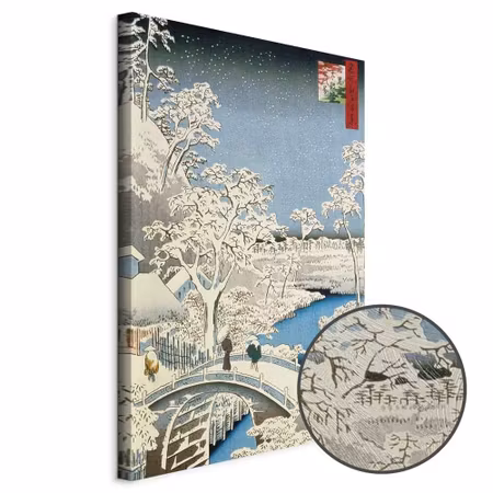 Premium canvastavla - Utagawa Hiroshige Drum