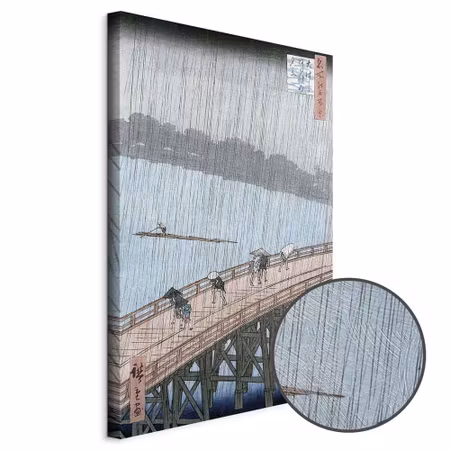 Premium canvastavla - Utagawa Hiroshige Sudden
