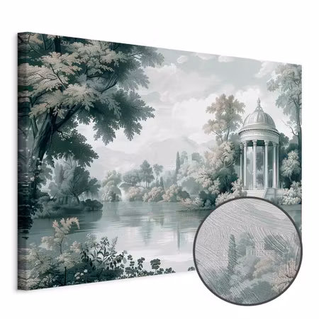 Premium canvastavla - View of the Park and Lake