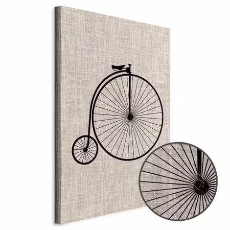 Premium canvastavla - Vintage Bicycle Part