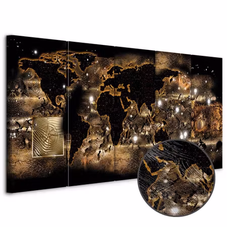 Premium canvastavla - World At Night