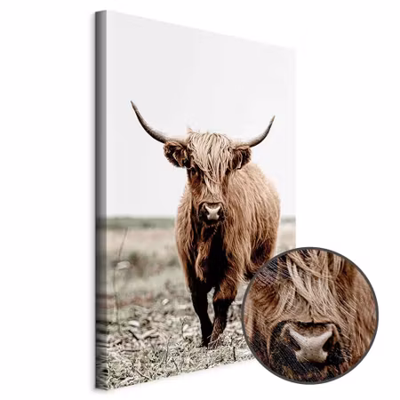 Premium canvastavla - Young Stag Part Vertical