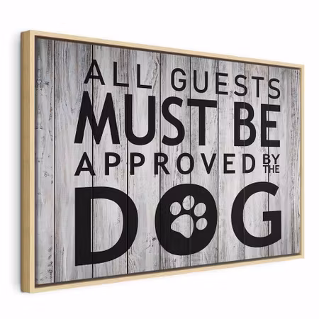 Canvastavla med ram - All guests must be approved