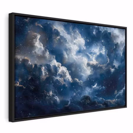 Canvastavla med ram - Astronomical wonders clouds