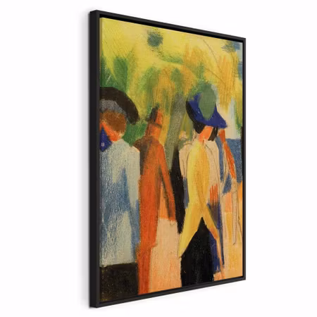 Canvastavla med ram - August macke walker under