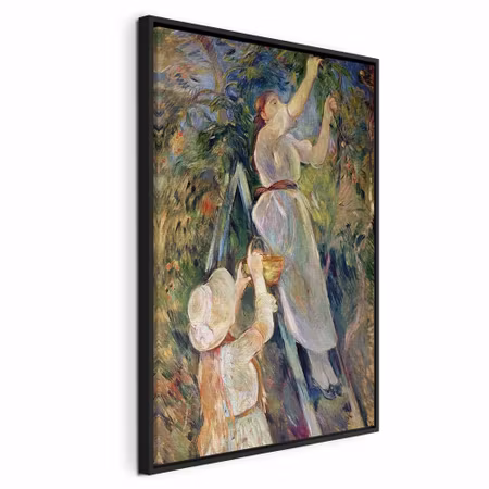 Canvastavla med ram - Berthe morisot the cherry
