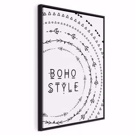 Canvastavla med ram - Boho style vertical