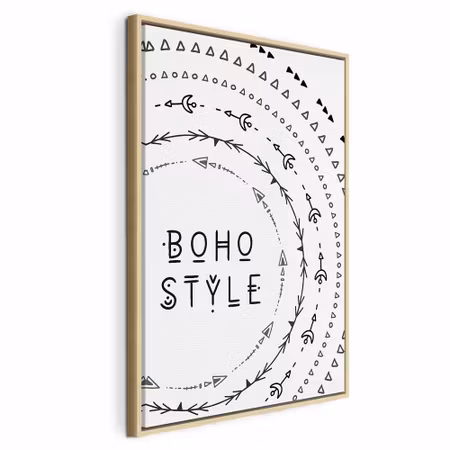 Canvastavla med ram - Boho style vertical