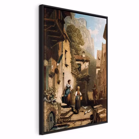 Canvastavla med ram - Carl spitzweg im
