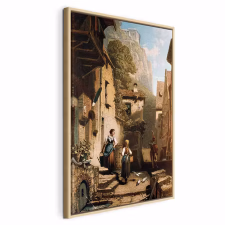 Canvastavla med ram - Carl spitzweg im