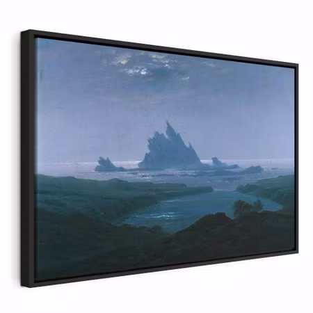 Canvastavla med ram - Caspar david friedrich cliff