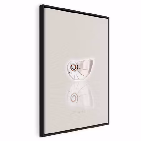 Canvastavla med ram - Ceramic shell vertical