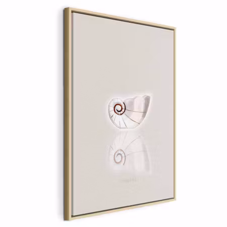 Canvastavla med ram - Ceramic shell vertical