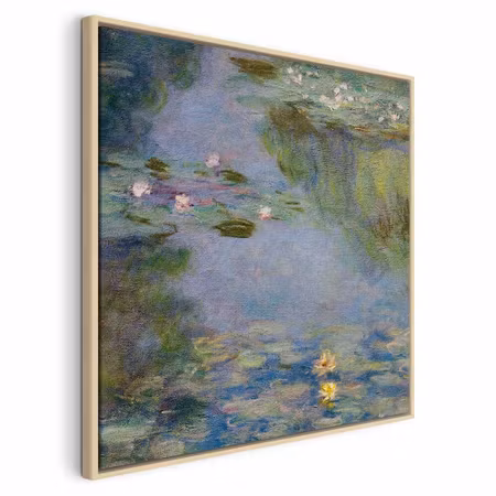 Canvastavla med ram - Claude monet nymphéas