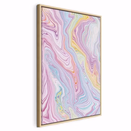 Canvastavla med ram - Colorful dream abstract