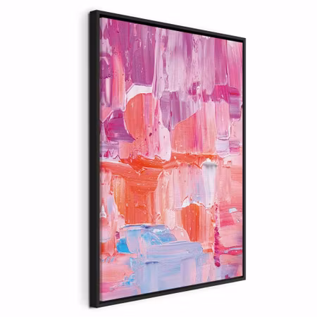 Canvastavla med ram - Colorful contrasts energetic
