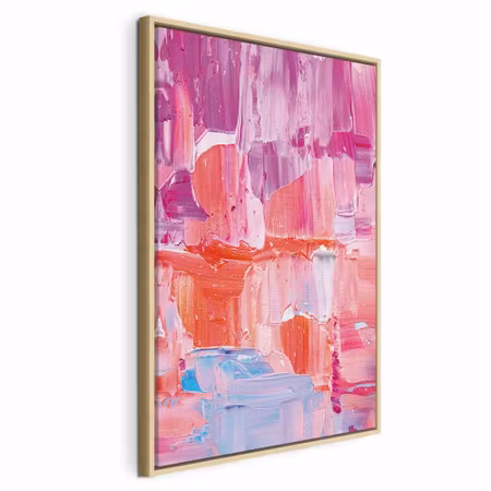 Canvastavla med ram - Colorful contrasts energetic