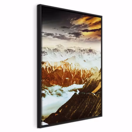 Canvastavla med ram - Copper mountains vertical