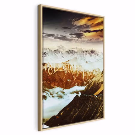 Canvastavla med ram - Copper mountains vertical