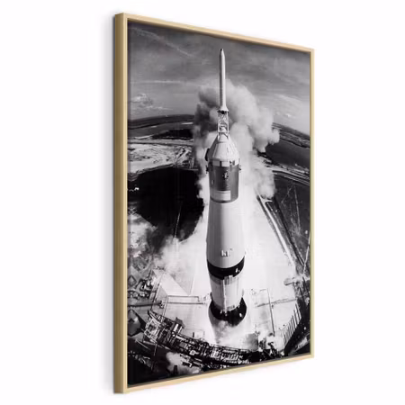 Canvastavla med ram - Cosmic speed vertical