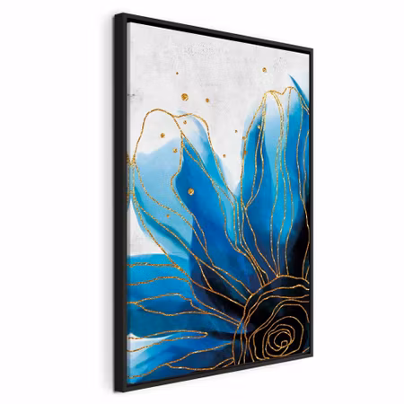 Canvastavla med ram - Enchanted flower vertical