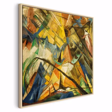 Canvastavla med ram - Franz marc tirol