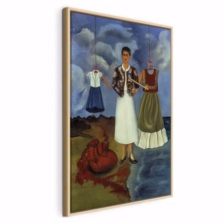 Canvastavla med ram - Frida kahlo memory
