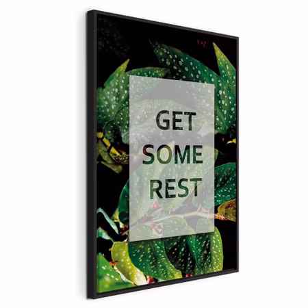 Canvastavla med ram - Get some rest vertical