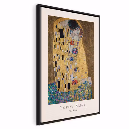 Canvastavla med ram - Gustav klimt the kiss