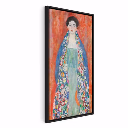 Canvastavla med ram - Gustav klimt portrait of