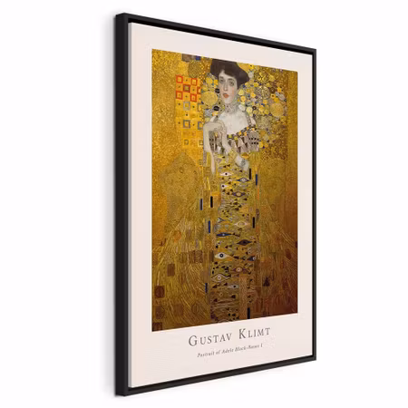 Canvastavla med ram - Gustav klimt portrait of