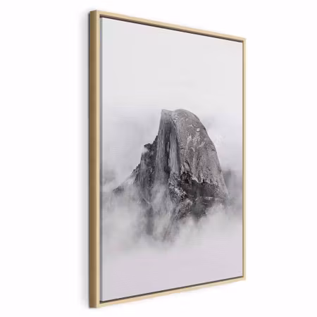 Canvastavla med ram - Half dome vertical