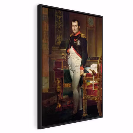 Canvastavla med ram - Jacques louis david napoleon