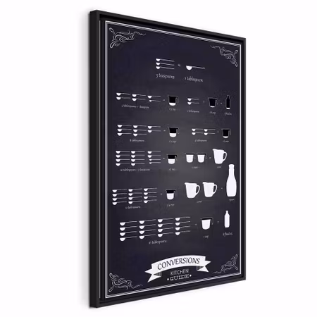 Canvastavla med ram - Kitchen helper vertical