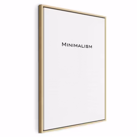 Canvastavla med ram - Minimalism vertical