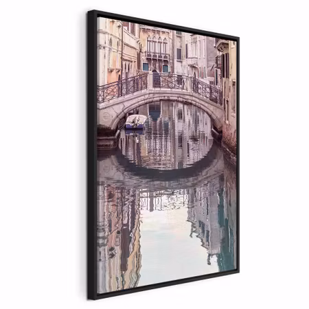 Canvastavla med ram - Noon in venice vertical