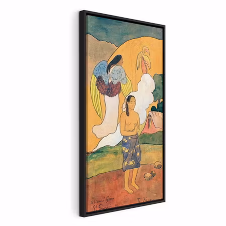 Canvastavla med ram - Paul gauguin te faruru