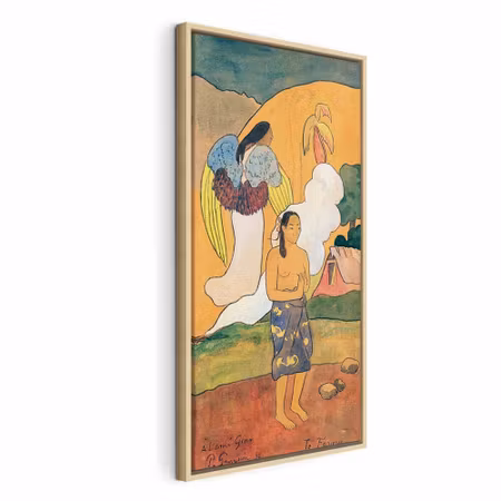 Canvastavla med ram - Paul gauguin te faruru