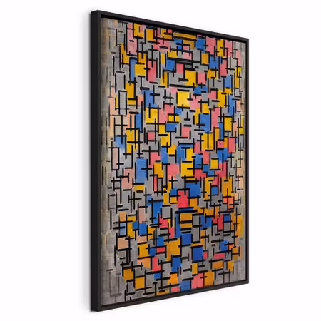 Canvastavla med ram - Piet mondrian composition