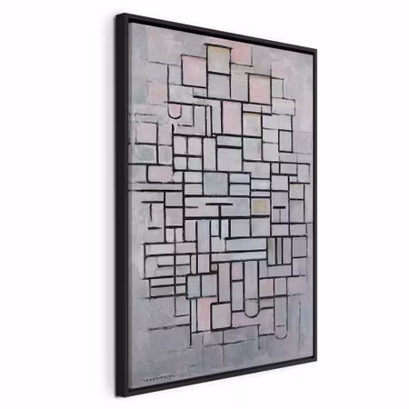 Canvastavla med ram - Piet mondrian composition iv