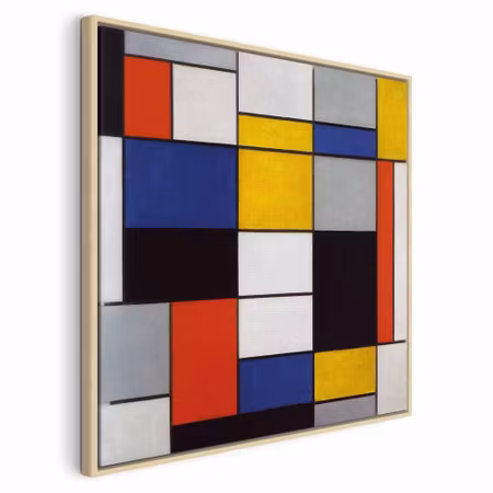 Canvastavla med ram - Piet mondrian composition