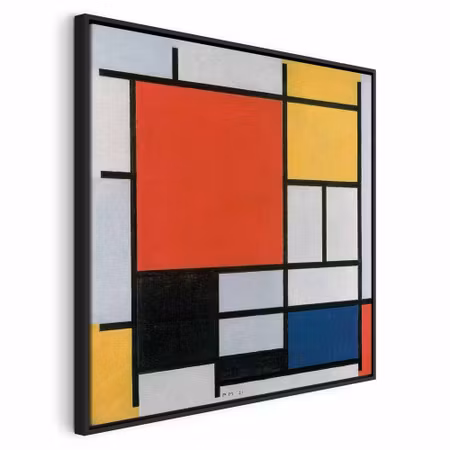 Canvastavla med ram - Piet mondrian composition