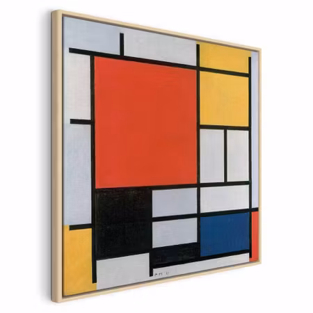 Canvastavla med ram - Piet mondrian composition