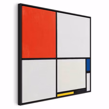 Canvastavla med ram - Piet mondrian composition