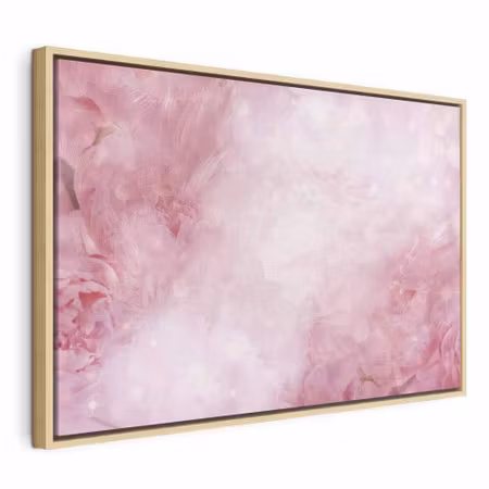 Canvastavla med ram - Pink power wide