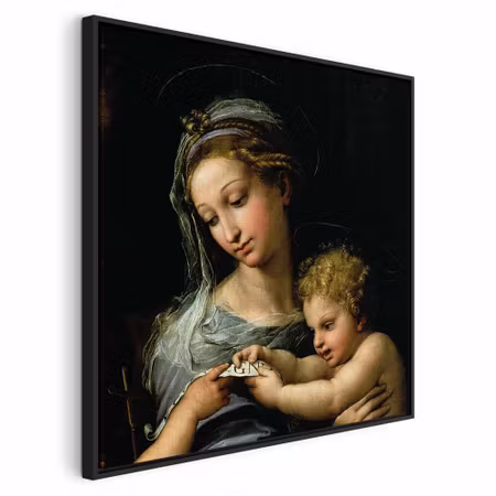 Canvastavla med ram - Rafael santi the virgin of